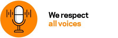 Gallagher value -  Respect all voices, 400px